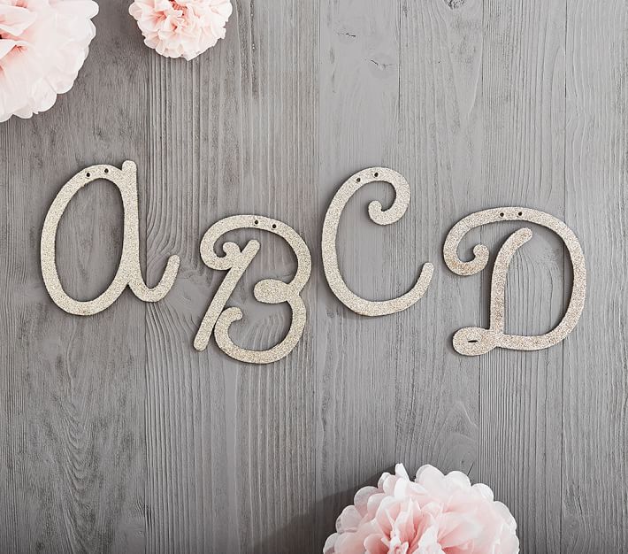 Glitter Wall Letters Pottery Barn Kids