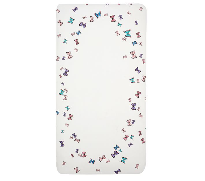 Monique Lhuillier Organic Picture Perfect Butterfly Crib Sheets