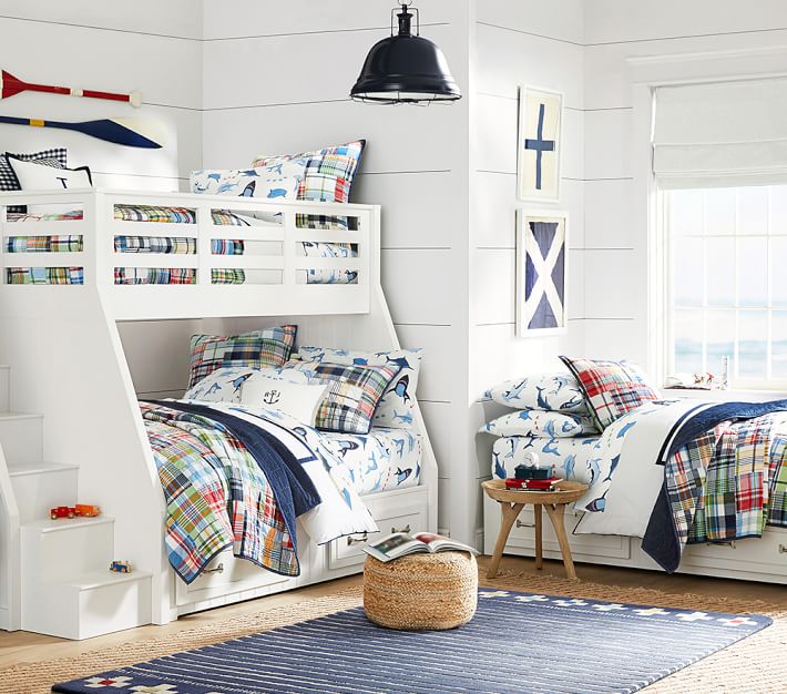 Belden TwinOverFull Stair Loft Bed For Kids Pottery Barn Kids