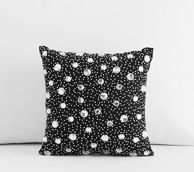 NEW POTTERY BARN KIDS The Emily & Meritt Bow Rainbow Decorative Pillow 12"x16" 