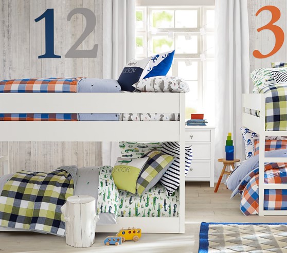 Details about   New  Pottery barn kids alligator twin sheet set white green navy 3pc 
