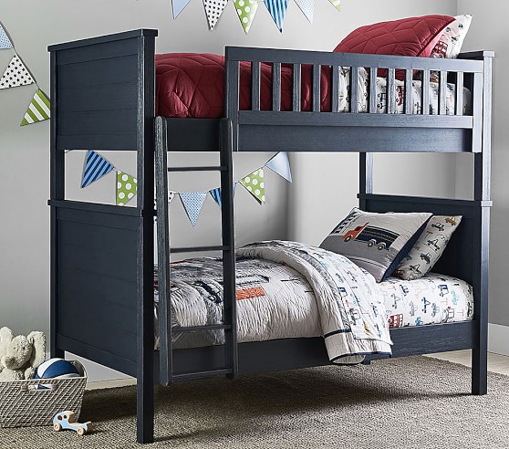 Charlie Twin Over Kids Bunk Bed, Mexican Pine Bunk Beds Twin Over Full