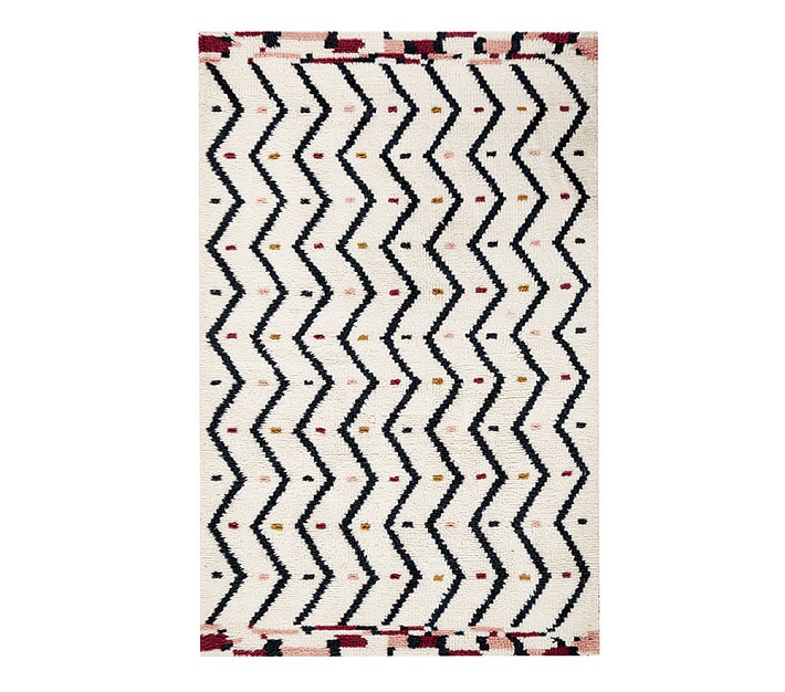 Chevron Dot Rug Pottery Barn Kids