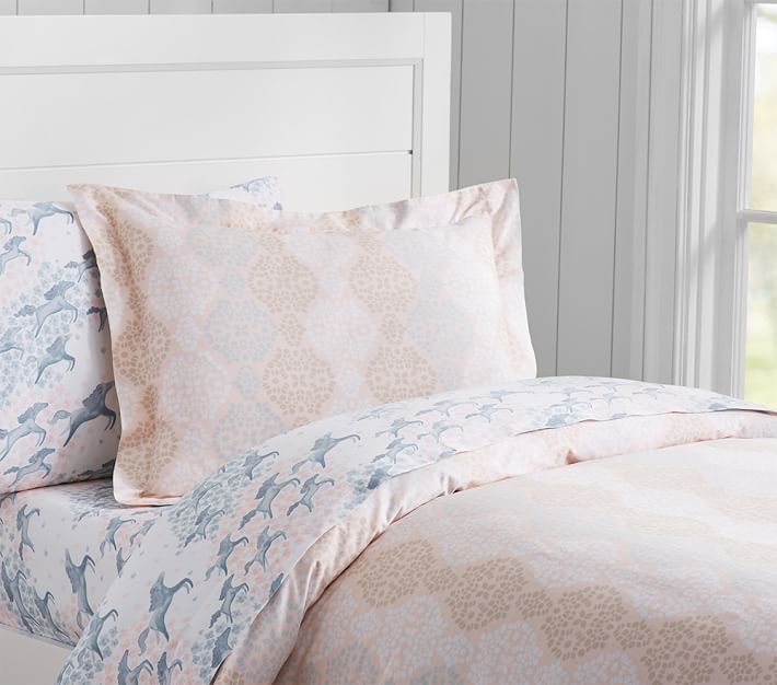 Clara Sateen Kids' Duvet Cover Pottery Barn Kids