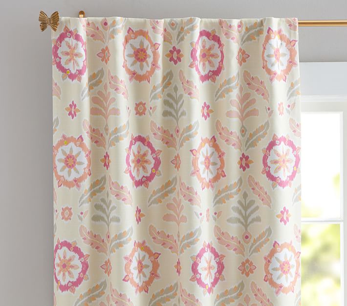 Feather Ikat Kids Blackout Curtain Pottery Barn Kids