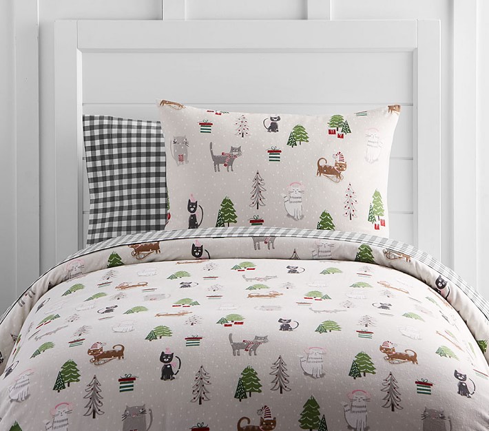 flannel duvet cover holiday