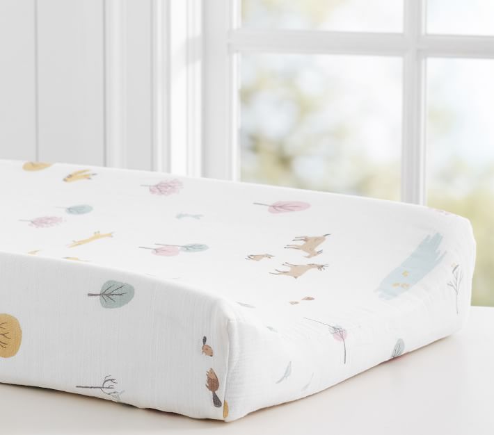 Dakota Muslin Changing Pad Cover Changing Table Pad Pottery Barn Kids