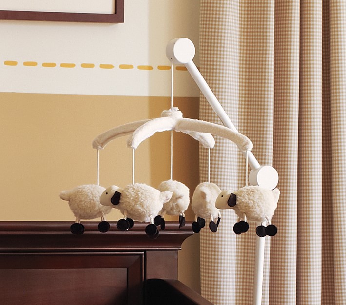 Pottery Barn Kids Sadie Ceiling Sheep Mobile New In Box 