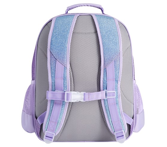 Lavender & Aqua Ombre Sparkle Glitter Kids Backpacks | Pottery 