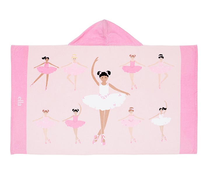 Ballerina Kids Hooded Beach Towel | Pottery Barn Kids