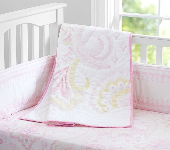 Lavender & Blue Mallory Butterfly Crib Bedding Set Pottery Barn Kids