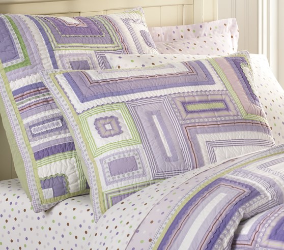 NWT Pottery Barn Kids Windsor Butterfly lavender euro sham for quilt *2 availabl 
