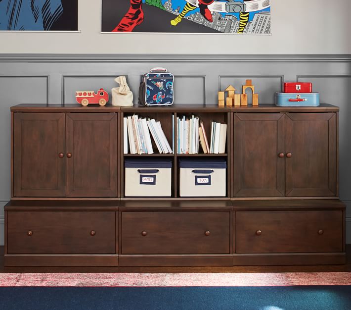 Cameron Wall 3 Drawer Base Set Playroom Storage Pottery Barn Kids