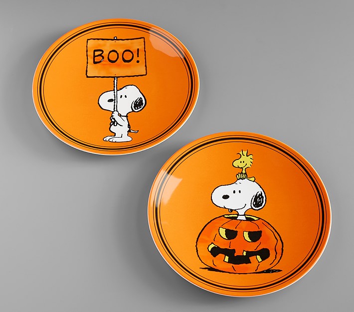 Charlie Brown® Halloween Plates | Pottery Barn Kids