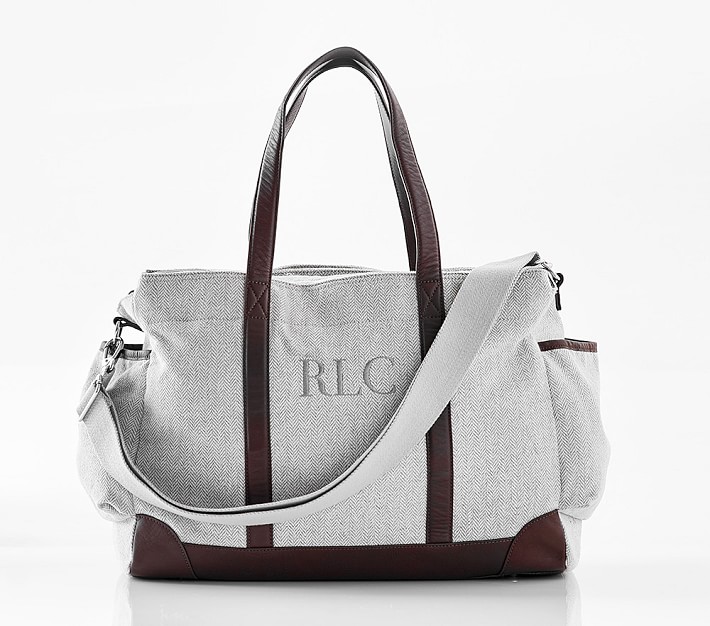 Classic Herringbone Diaper Bag Pottery Barn Kids
