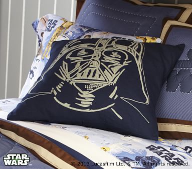 Details about   Pottery Barn Kids Star Wars Droid Sham 20" Square Pillow Euro 