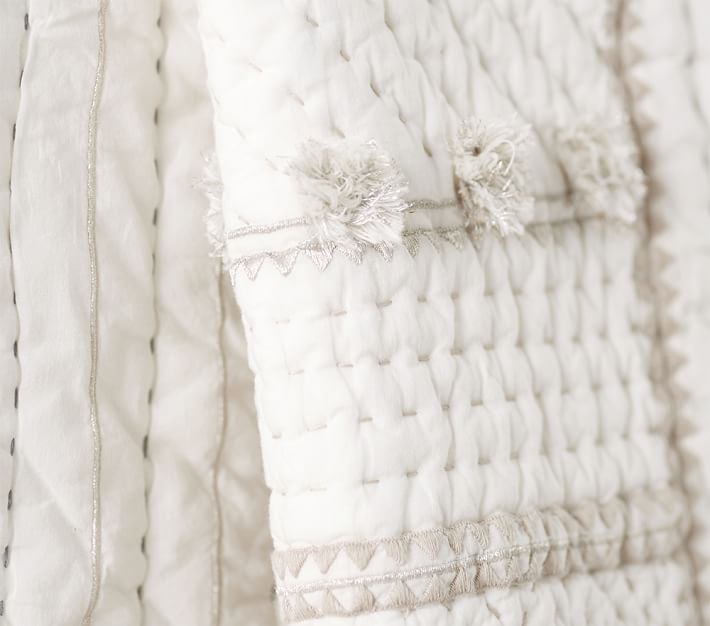 Micah Metallic Crib Bedding Sets Pottery Barn Kids