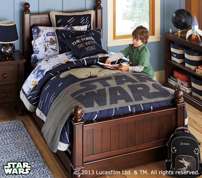 Disney Ensemble de housse de couette enfant Star Wars 200x140 cm Blanc - Maison