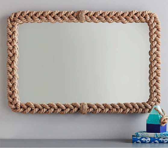 Natural Rope Kids Mirror Pottery Barn, Mirrors With Rope Frame