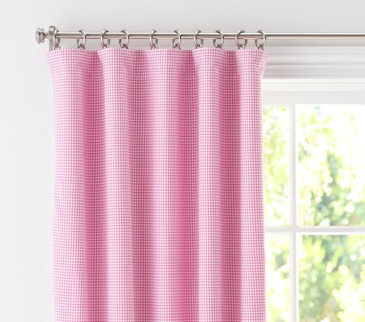 Gingham Kids Blackout Curtain Pottery Barn Kids