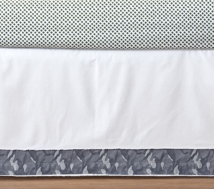 Wesley Camo Crib Bedding Set Pottery Barn Kids