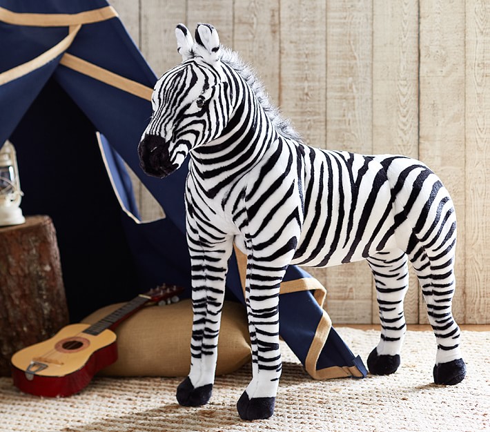 jumbo zebra stuffed animal