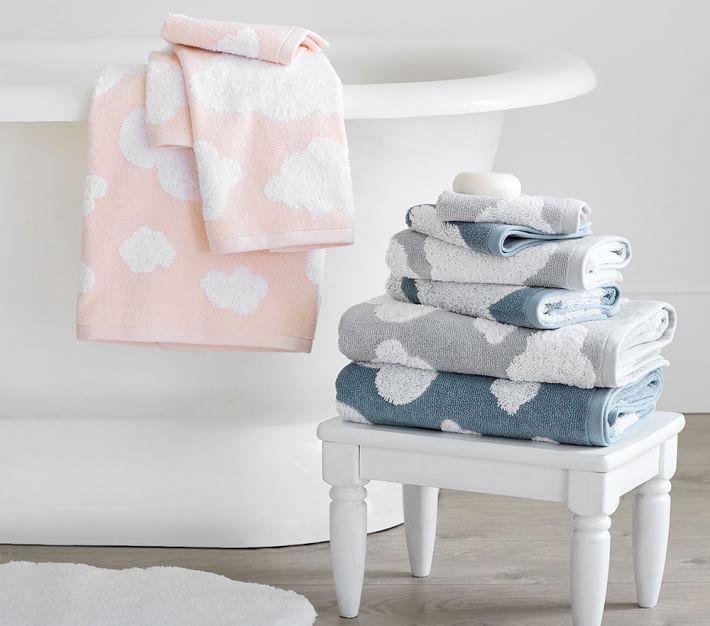 Cloud Kids Bath Mat Pottery Barn Kids