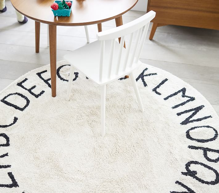 Lorena Canals Washable ABC Round Modern Kids Rug | Pottery Barn Kids