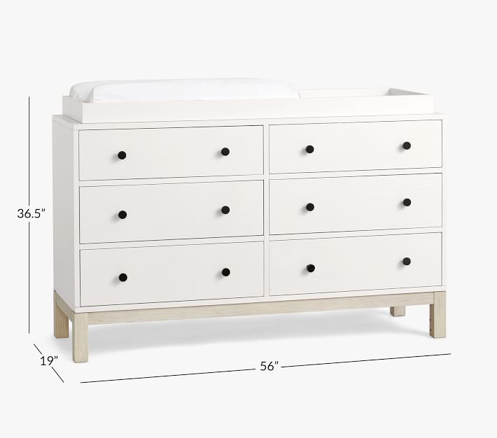 Cole Farmhouse ExtraWide Dresser & Topper Set Pottery Barn Kids