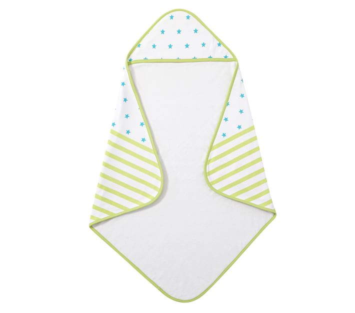 Organic Star Baby Hooded Towel Pottery Barn Kids