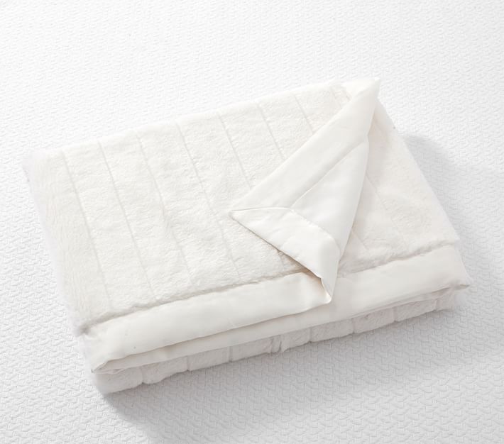 Monique Lhuillier Channel FauxFur Baby Blankets Pottery Barn Kids