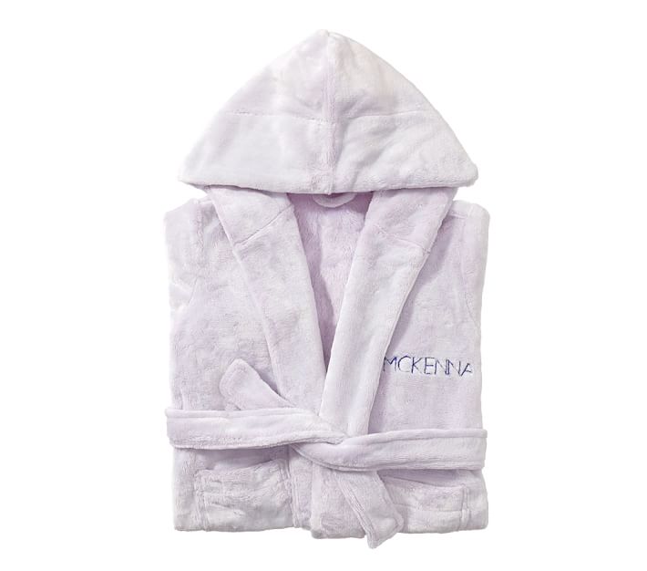 Solid Plush Kids Bathrobes Pottery Barn Kids