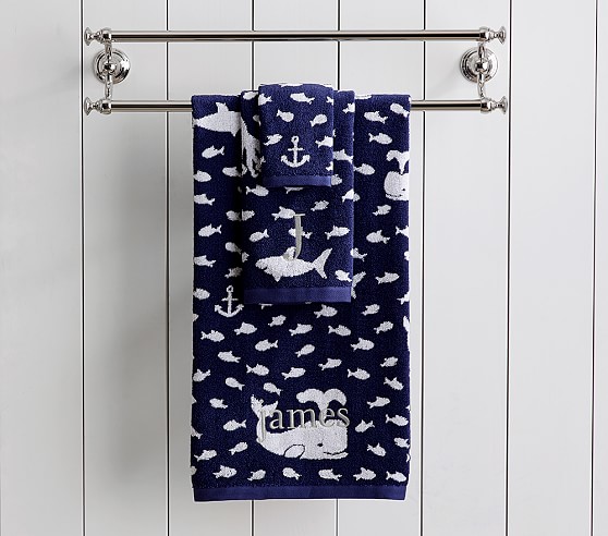 nautical bathroom towels