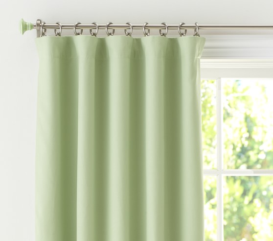 Details about   TWO Pottery Barn Kids Green Sail Cloth Window Drapes Panels 44" X 84" NWOT