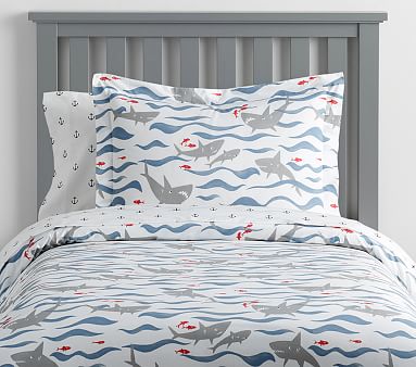 pottery barn shark duvet