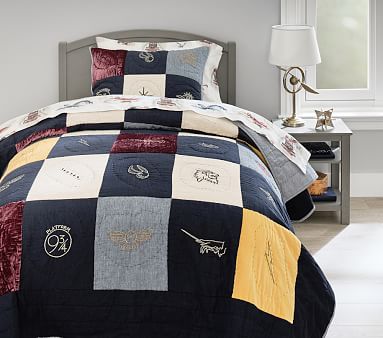 Pbteen Pottery Barn Kids Harry Potter Magical Velvet Grey Sham Euro Nwt New 