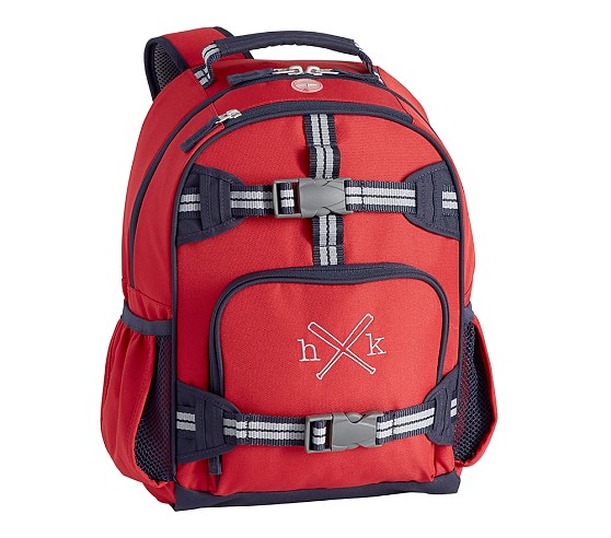 boys red backpack