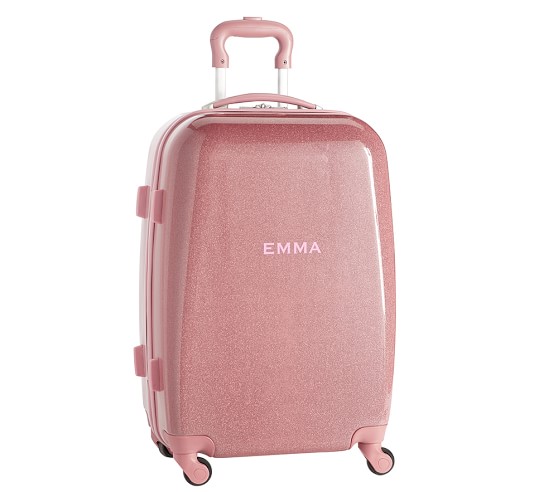 Pink Sparkle Glitter Hard Sided Kids 