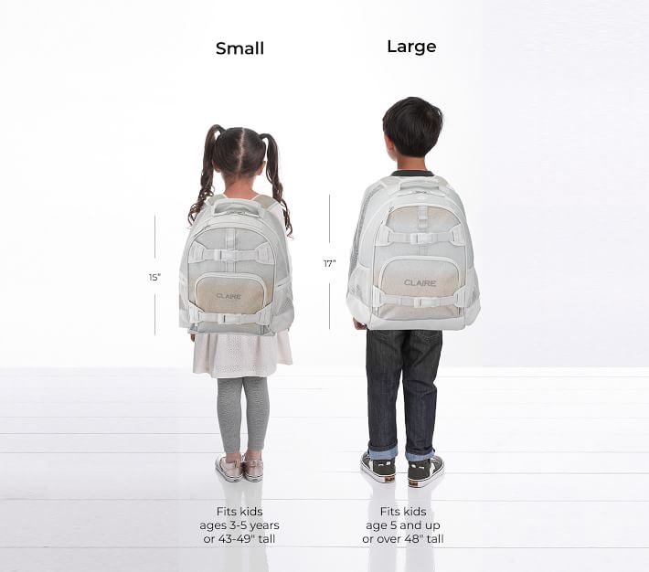 Silver & Gold Ombre Sparkle Glitter Kids Backpacks | Pottery Barn Kids