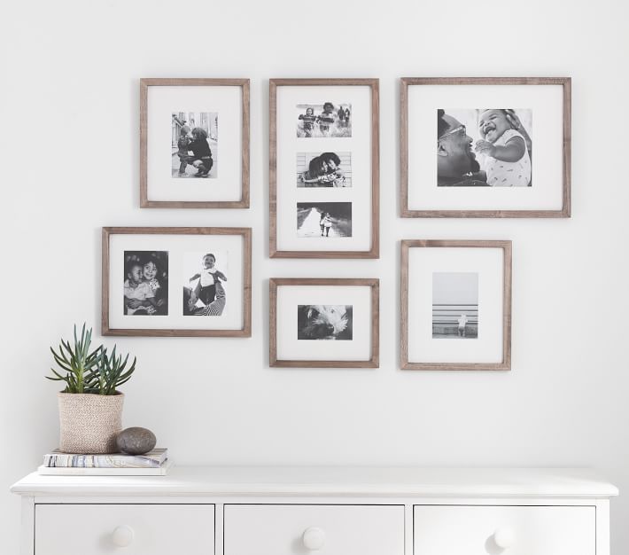 White Gallery Wall Frames in a Box Set Pottery Barn Kids