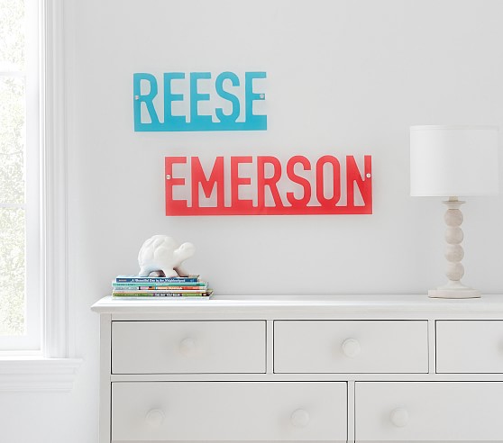 Personalized Acrylic Wall Letters | Pottery Barn Kids