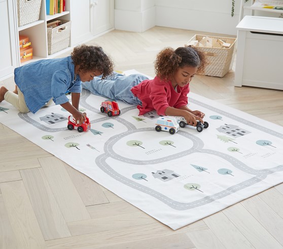 3D Kids Carpet Playmat Rug Play Time Fun House For Play w/ Dolls Mini People 