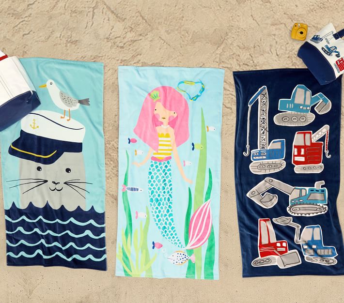 Mermaid Beach Towel Pottery Barn Kids