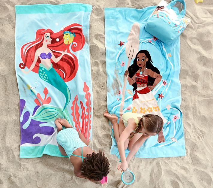 Disney Princess Ariel Kid Beach Towel | Pottery Barn Kids