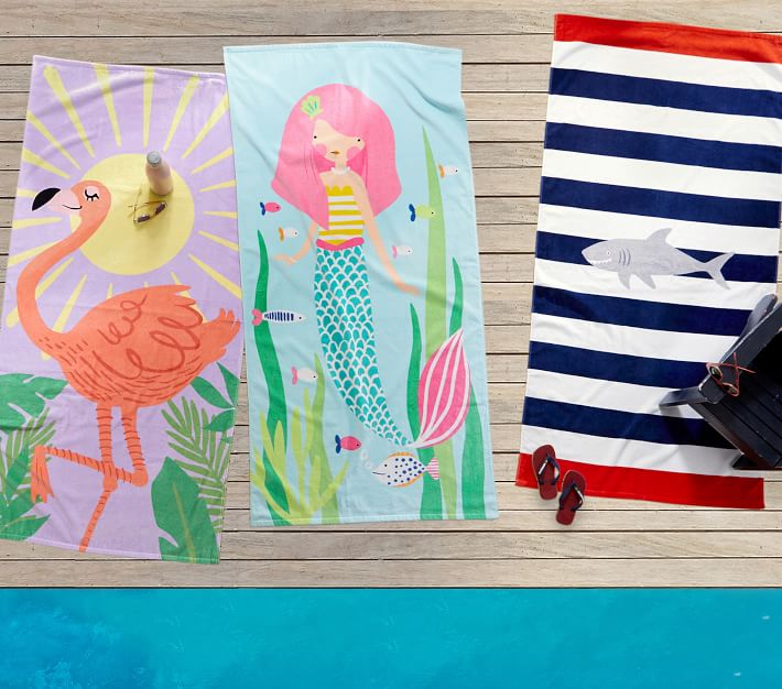 Mermaid Beach Towel Pottery Barn Kids