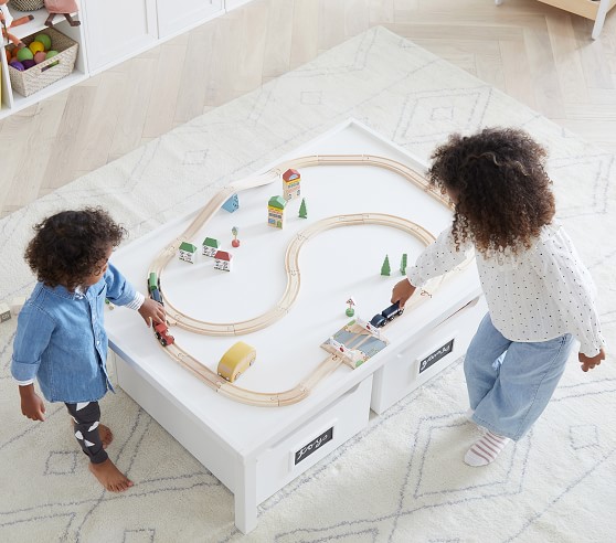 town and country wooden train set