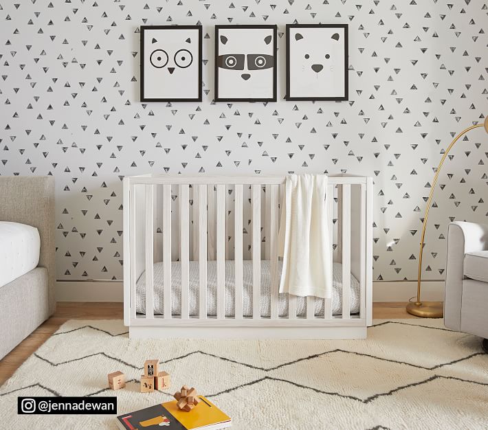 Sateen Chevron Crib Sheets Pottery Barn Kids