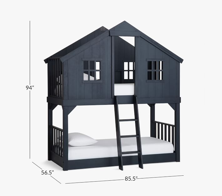 Tree House TwinOverTwin Kids Bunk Bed Pottery Barn Kids
