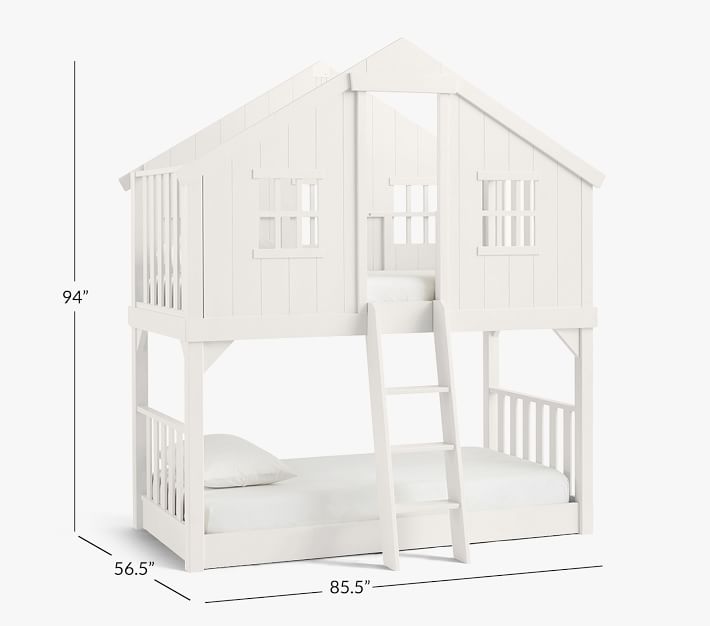 Tree House TwinOverTwin Kids Bunk Bed Pottery Barn Kids