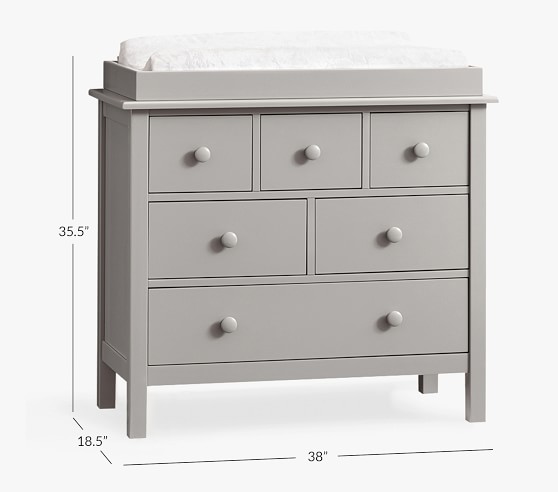 Kendall Nursery Changing Table Dresser, Baby Changing Table Topper For Dresser